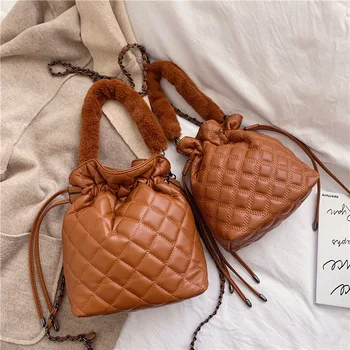 

Bucket bag 2019 new Lingge women's bag Maomao handbag chain single shoulder diagonal hand-held tidal bag