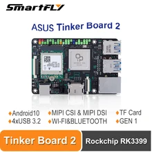 Asus tinker board 2 rockchip rk3399 um braço-baseado único computador de placa/suporte sbc android 10/ubuntu tinkerboard2/tinker2