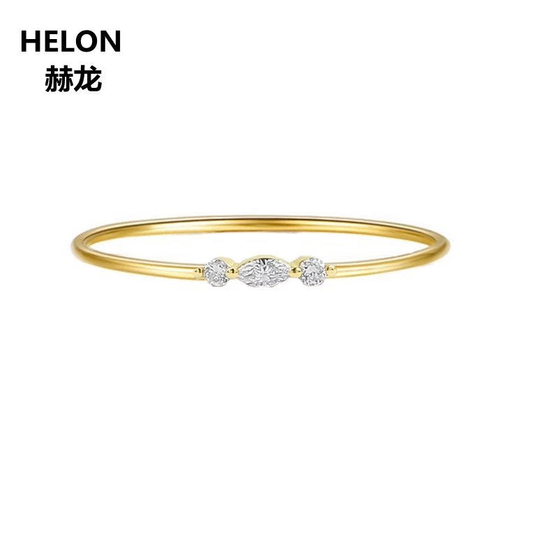 100% Marquise Cut Natural Diamonds Engagement Ring Solid 14k Yellow Gold Certifed Wedding Band for Women Valentine Gift | Украшения и