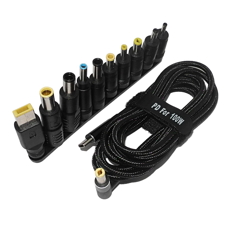 tipo dc adaptador de energia jack conector usb tipo para cabo de cabo de carregamento rápido universal para lenovo asus hp acer laptop