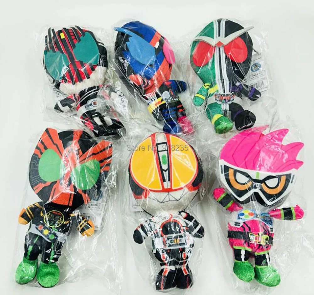 6 шт. в масках/Kamen Rider 15 см плюшевые куклы мягкие лучшие подарки для детей мягкие игрушки розничная