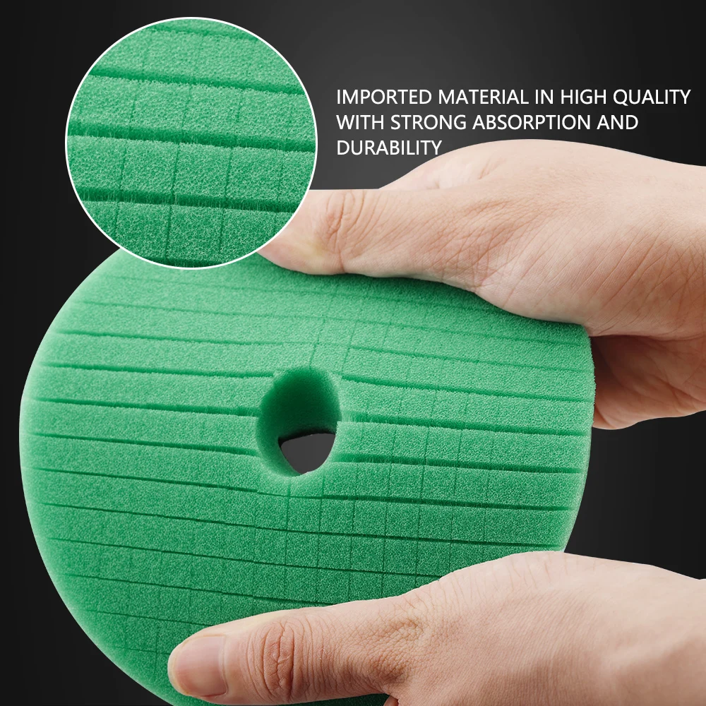 SPTA 3inch(80MM)/5inch(125mm)/6inch(150mm) Car Spong Cutting Polishing Pad X Shaped For Car Compounding, Polishing & Waxing