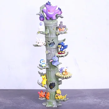 

Monster Forest 2 Vol.3 Gengar Mew Ditto Cubone Litwick Pumpkaboo Paras Abra Piplup Shuppet Murkrow PVC Figure Toy Gift 8pcs/set
