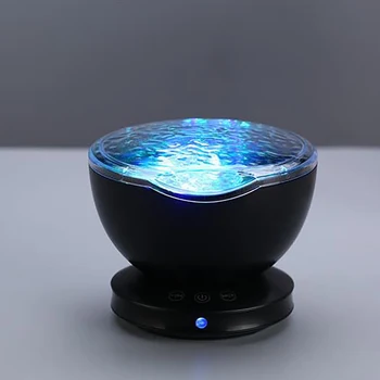 

Ocean Wave Projector LED Night Light With USB Powered TF Cards Music Player Speaker Aurora Projection