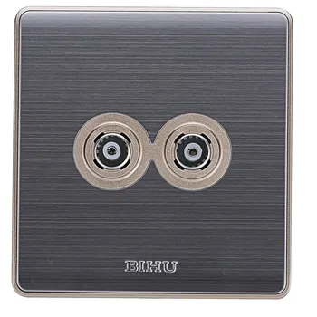 

TV Computer Phone Socket Internet Ethernet Interface Household Silver Panel 20A/45A Switch Socket 90V-250V