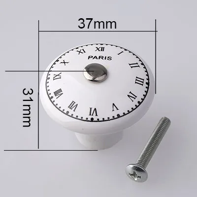 LETTER KNOB Ретро Письмо керамический ящик ТВ шкаф детская комната ручка Потяните творческий птица бабочка фарфор кухонный комод ручка - Цвет: LETTER KNOB