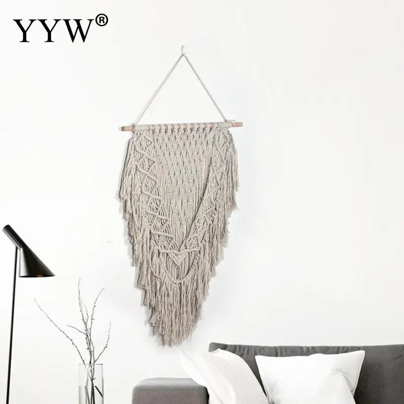 2 шт. макраме настенный скандинавский Декор Свадебные висящие декорации Настенный Ковер настенный большой гобелен ткани украшения