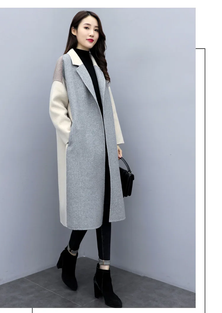 Шерстяное пальто, женская куртка на осень и зиму, Женская куртка, шерстяные пальто размера плюс, меховое пальто, женская ветровка, Casaco Feminino