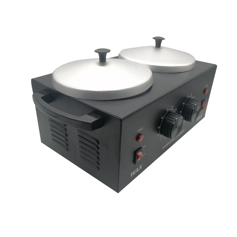 Wax Heater Electric Double Wax Warmer Machine For Hair Removal Double Chamber For Paraffin Salon