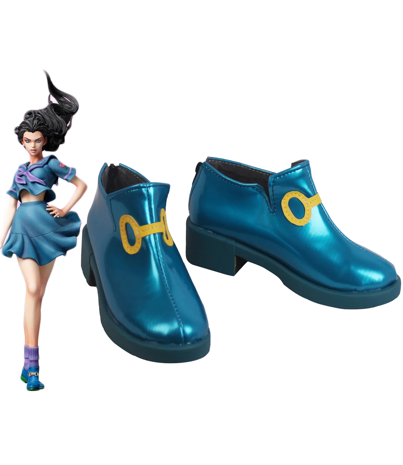 

JoJo's Bizarre Adventure Yukako Yamagishi Cosplay Shoes Lighting Boots Custom Made for Unisex