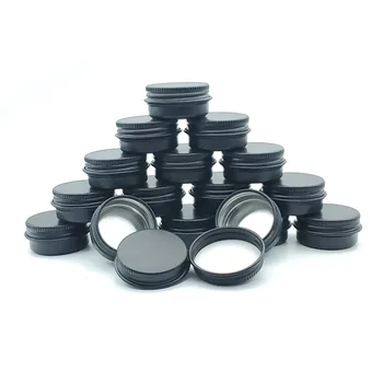 

10PCS Cosmetic Lipstick Container 10g Cream Tin Tin Earring Decoration Craft Box Refillable Bottle Threaded Empty Aluminum
