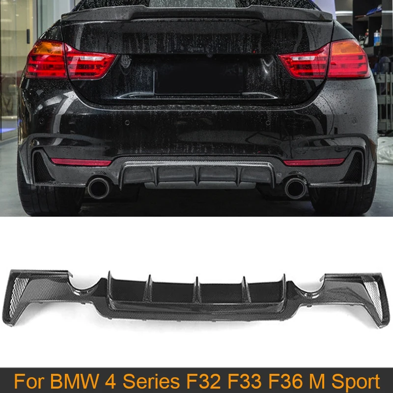 Губа диффузора заднего бампера из углеродного волокна для BMW 4 серии F32 F33 F36 Coupe