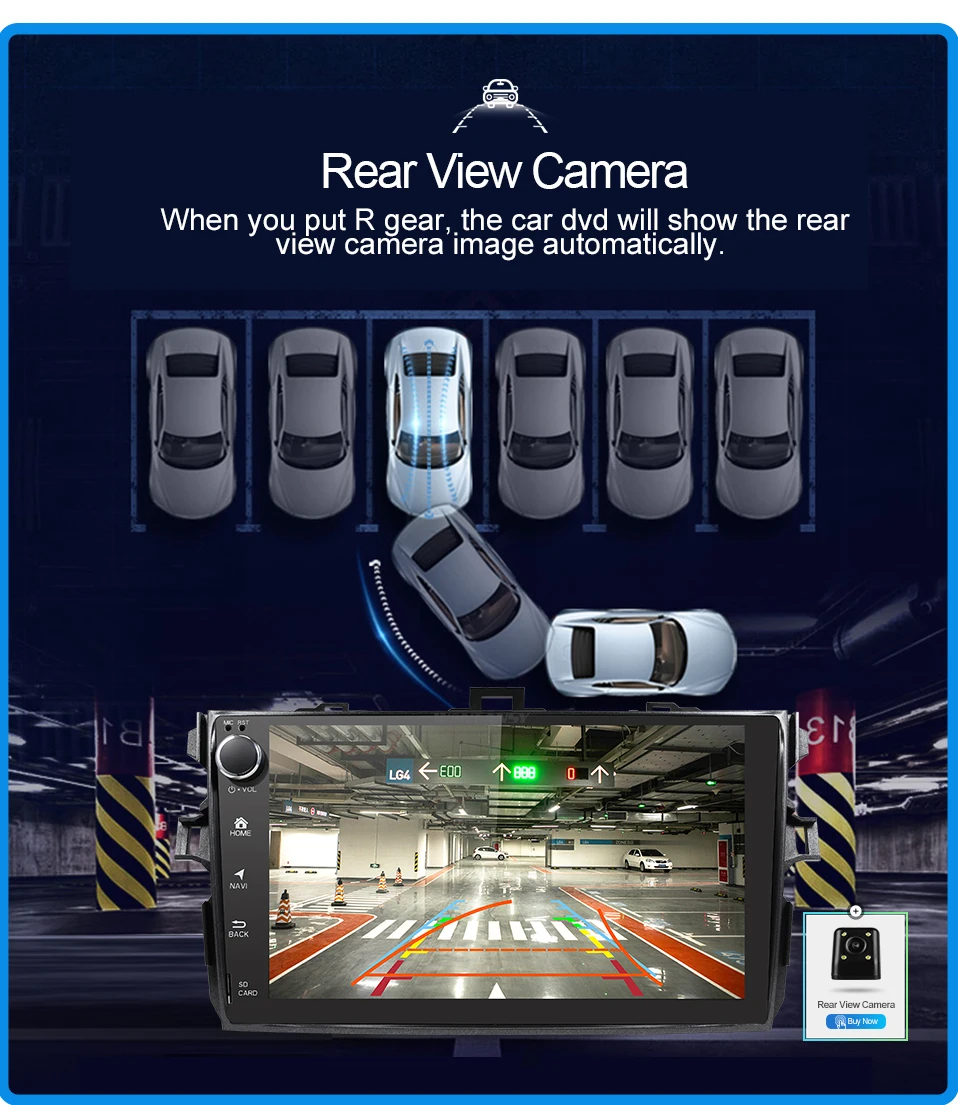 Flash Deal Android 9.0 car dvd player for Toyota Corolla Eight Core 9 inch 1024*600 screen car radio stereo gps navigation video player 7