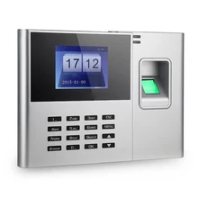 Биометрический отпечаток пальца пароль посещаемость машина сотрудников проверка в рекордер 2,8 дюймов TFT ЖК-экран DC 5 В посещаемость времени