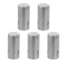 5 pces de aço inoxidável tubo de teste capa tubo de teste tampas laboratórios experimento tampas de tubo