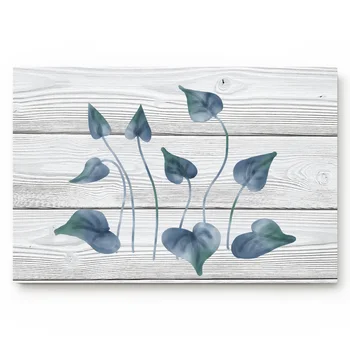 

Wood Texture Background Abstract Leaves Indoor Bathroom Decor Doormats