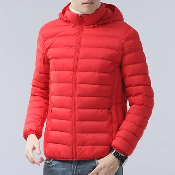 

Stylish Mens Jacket Autumn Winter Down Windbreaker Overcoat Male Fashion Zipper Warm Hoodies Parka Male Coat Casual Outerwear