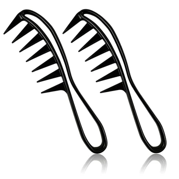 

Wide Tooth Shark Plastic Comb Detangler Curly Hair Salon Hairdressing Comb Massage For Hair Styling Tool for Curl Hair