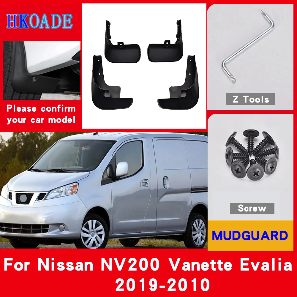Paraspruzzi Auto Per Nissan Nv200 Vanette Evalia 2019-2010 Parafanghi Paraspruzzi Parafanghi Parafango Auto