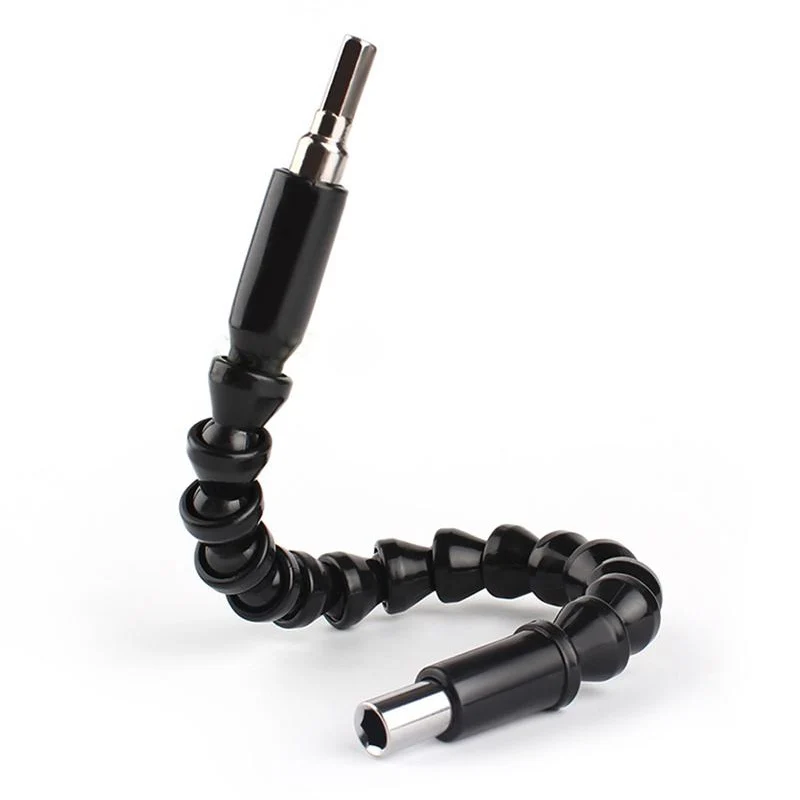 

295mm Flexible Shaft Hex Flex Electric Drill Universal shaft Extention Screwdriver Bit Holder Connect Rod Car Repair Tools Black