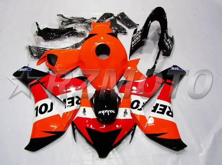 Инжекционного метода литья) ABS Полный Обтекатель Наборы Подходит для Honda CBR1000RR 08-11 2008 2009 2010 2011 CBR1000 Обтекатели repsol Топ