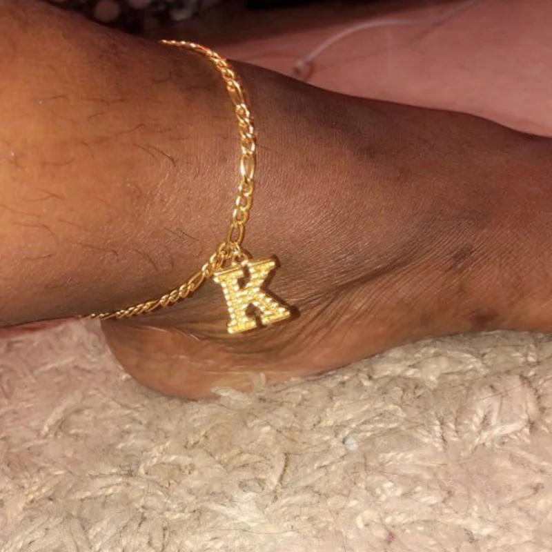 Gold Ankle Bracelet Initial Anklets for Women Stainless Steel Letter Leg Chain Men Ankle Bracelet A-Z Alphabet Anklet Best Gifts Gold Ankle Bracelet Initial Anklets for Women Stainless Steel Letter Leg Chain Men Ankle Bracelet A-Z Alphabet Anklet Best Gifts