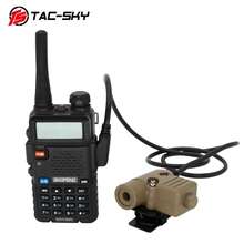 TAC SKY PTT U94 PTT tactical PTT   military headset walkie-talkie ptt, suitable for peltor comtac/sordin  tactical headset pttDE
