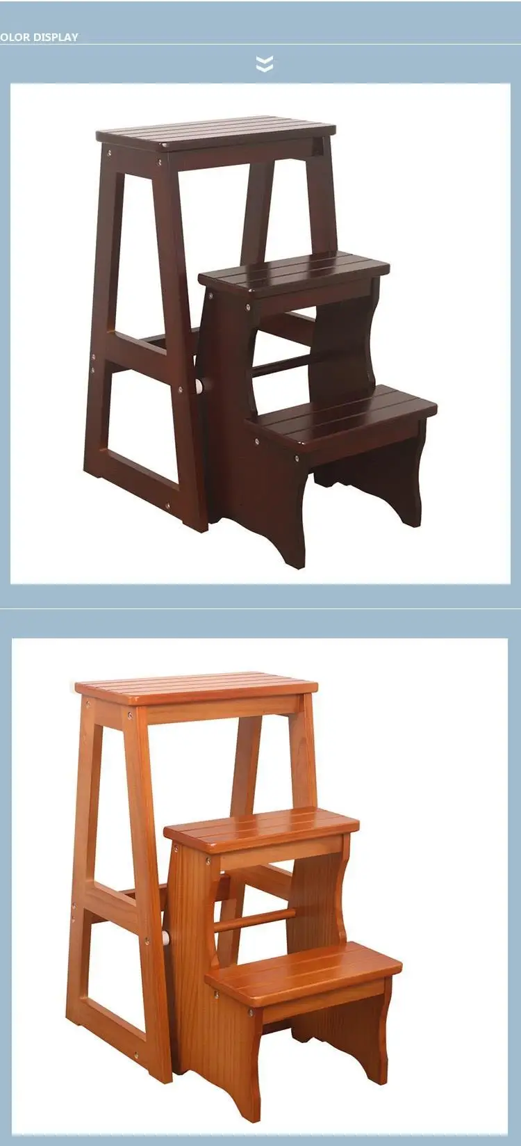 Dobravel Tangga Lipat детская ванная комната tabrete Plegable Cocina Escalera Madera стул Escabeau стремянка