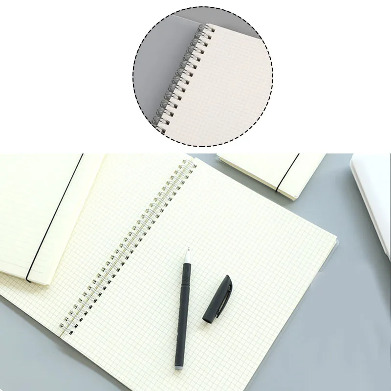 

New Simple Stationery A6 Spiral Coil Notebook To-Do Lined Blank Grid Paper Journal Diary Sketchbook Office School Supplies Store