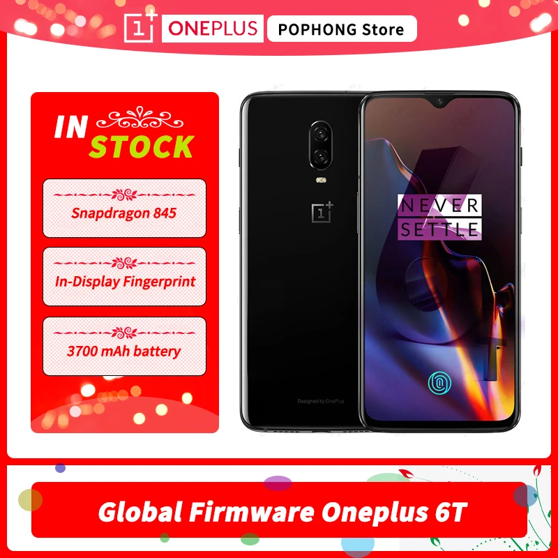 Смартфон Oneplus 6T мобильный телефон глобальная прошивка экран 6 41 дюйма Snapdragon 845 Android