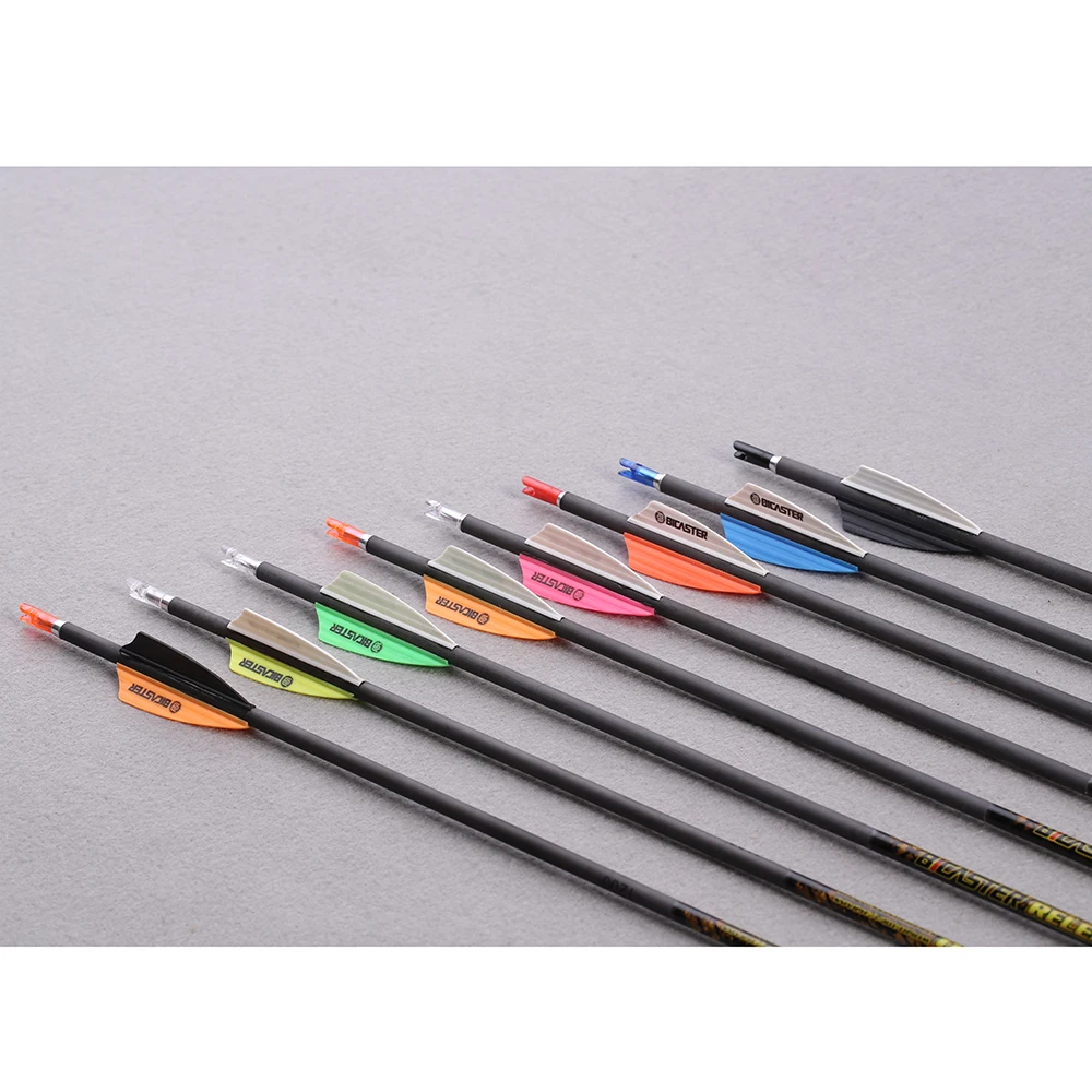 Bicaster 50pcs Archery Arrow Plastic Fletch 1.75" Vanes Flectchings 8 Colors for Choice 5