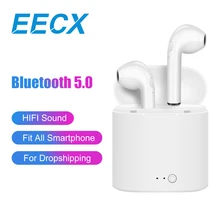 TWS беспроводные наушники Bluetooth наушники I7 спортивные наушники гарнитура i7s i7 с микрофоном для iPhone Xiaomi samsung huawei One Plus LG