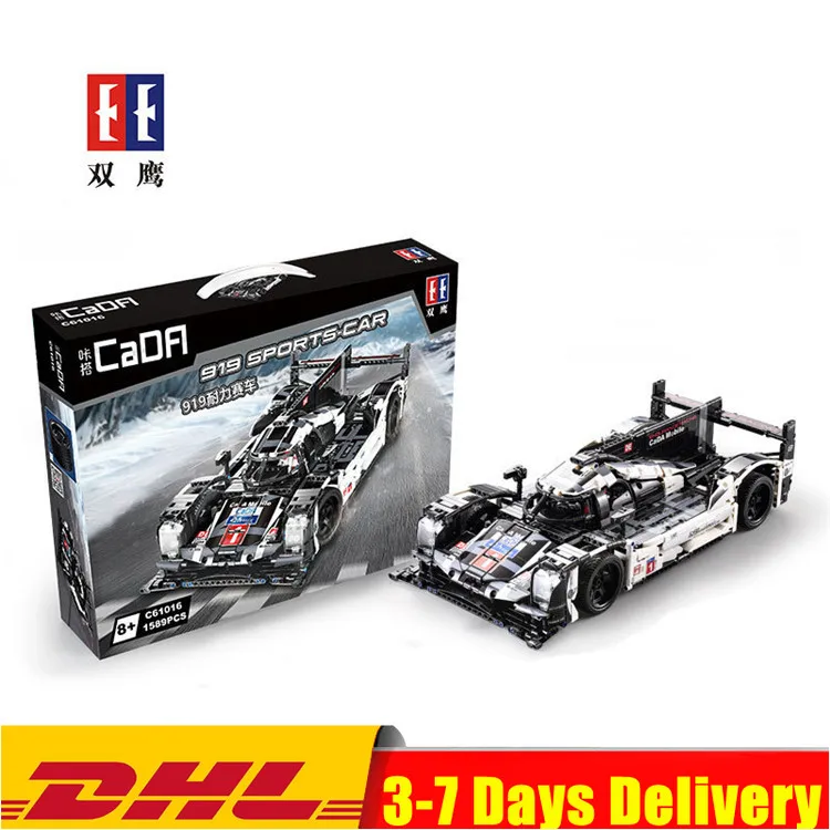 

2019 IN Stock Double e 61016 Science And Technology Mechanical Series Children Building Blocks Toy 919 Endurance Race Car