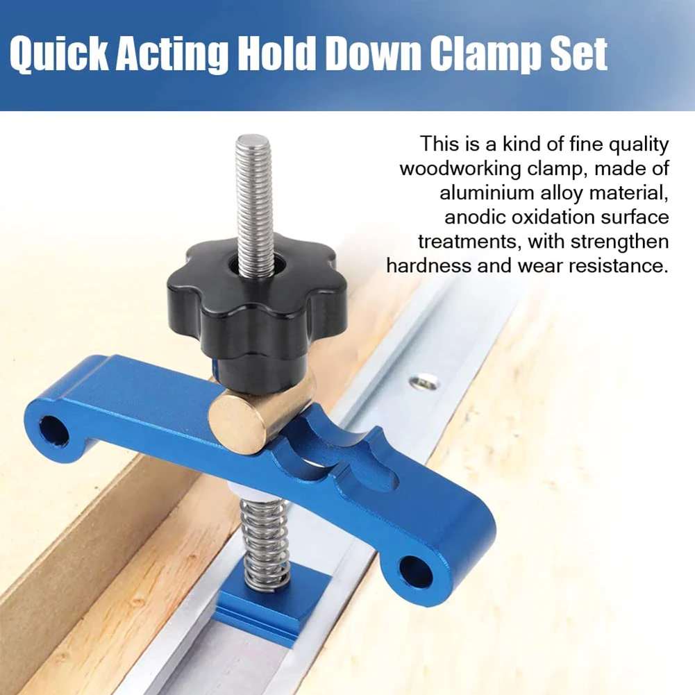 

T-Track Clamp Woodworking Tool for Metalworking Applications Hold Down Clamp Set for T-Slot Wood Working