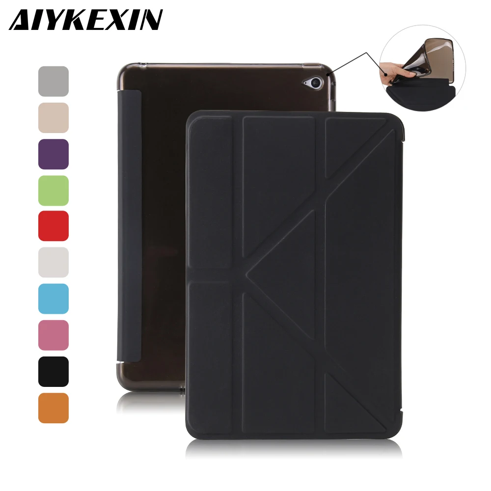 AIYKEXIN умный чехол для iPad Mini4 ультра тонкий мягкий кожаный из ТПУ A1538/A1550 защитный |