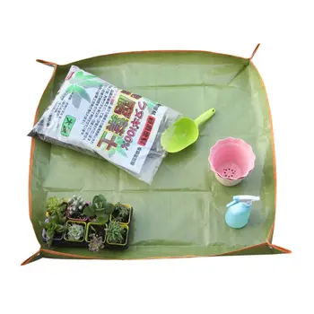 

Plant Repotting Square Mat Waterproof PE Indoor Transplanting Potting Tarp