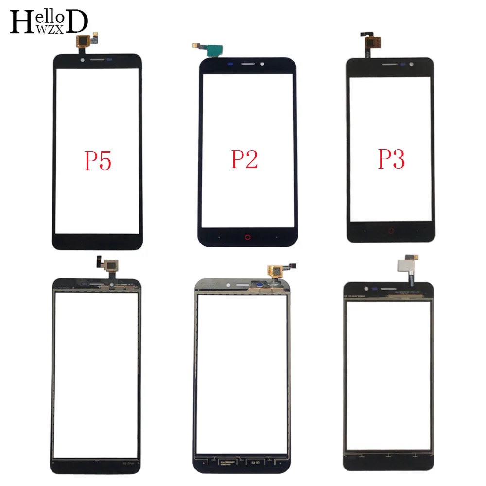 

Moble Touch Screen Panel For Doopro P2 P3 P5 P5 Pro Touch Screen Digitizer Panel Front Glass Sensor TouchScreen Parts 3M Glue