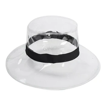 

Fashion Lady Visor Fisherman Hat Solid Women'S Beach Sun Waterproof Rain Hat Plastic Wide Brim Caps Casual Travel Caps