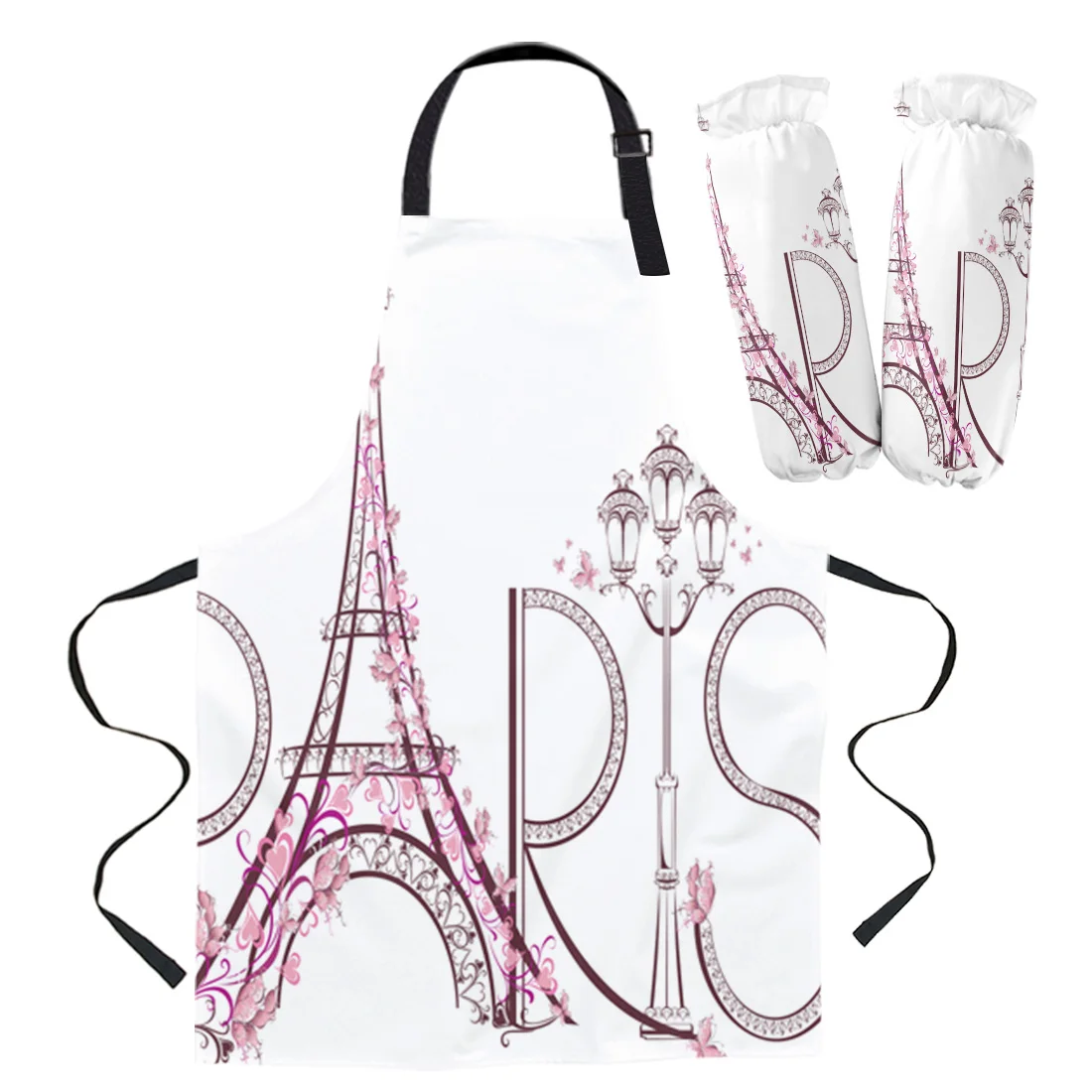 France Paris Eiffel Tower Apron Kitchen Home Cooking Baking Waist Bib Aprons for Woman Cleaning Items | Дом и сад