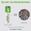 High capacity 1.5V 2600mwh AA Rechargeable li-ion Battery polymer with USB rechargeable  + Battery storage Box ► Photo 3/6