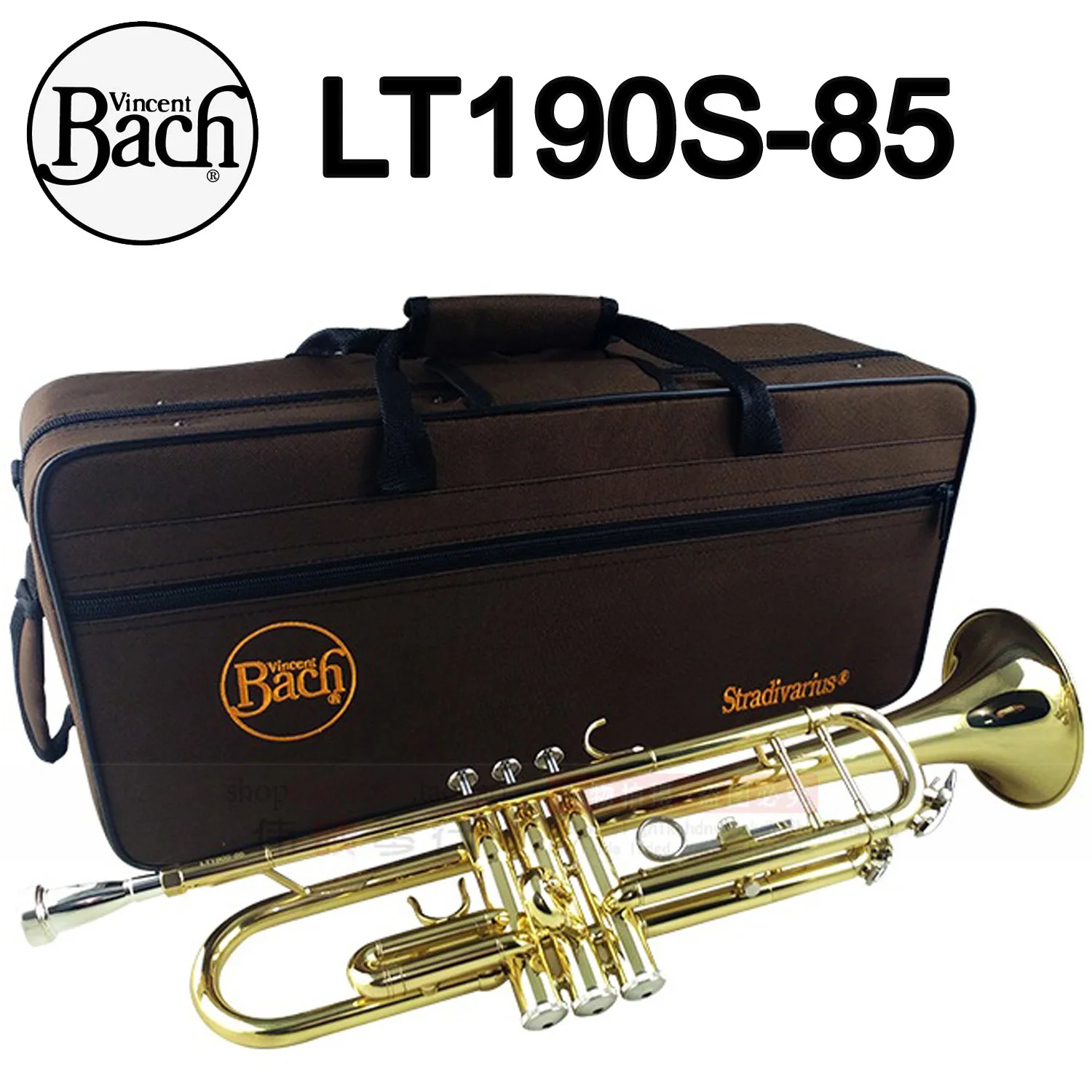 

Music Fancier Club Bb Trumpet LT190S-85 Gold Lacquer Music Instruments Profesional Trumpets 190S85 Included Case Mouthpiece