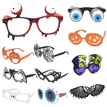 

Halloween Glasses Masquerade Party Eyeball Batman Pumpkin Skull Spider Web Grimace Glasses Halloween Decorations Funny Glasses