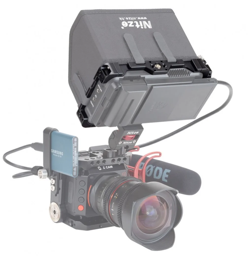 NITZE 5 ”клетка для монитора ATOMOS NINJA V/монитор SHINOBI с HDMI кабельным зажимом TP