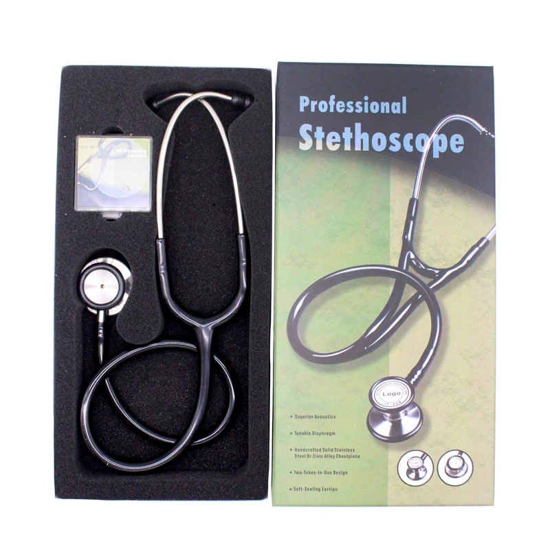 

Double-head Double Tube Medical Stethoscope Professional Doctor Professional Medical Device Professional Medical for Medicine