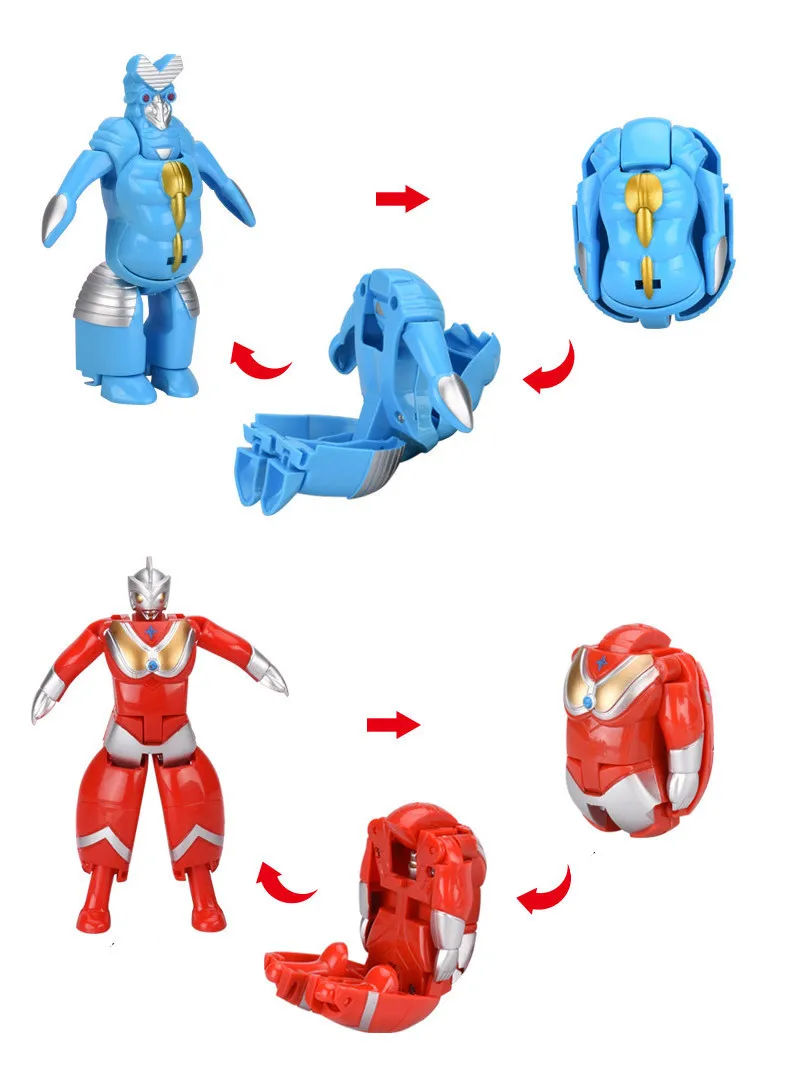 

New Style Ultraman Toy Set CHILDREN'S Toy Transformation Ultraman Egg Dinosaur Monster Transformation Egg Machines Figurine