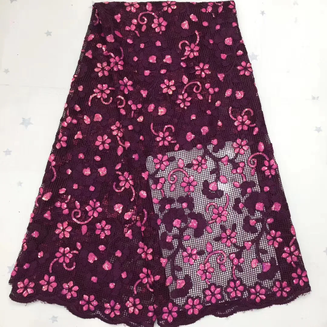 

African Sequin Lace Fabric 2022 High Quality Lace Nigeria Tulle Lace Fabric Bridal French Mesh Lace Fabric Sewing D4171