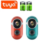 QZT Mini telecamere di sicurezza Wireless Outdoor Tuya Baby Monitor visione notturna alimentata a batteria CCTV sorveglianza Camara IP WIFI 1080P