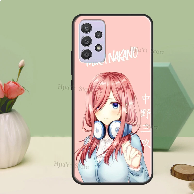 Nakano Miku Gotoubun Sem estojo Hanayome para Samsung, tampa traseira para  A54, A34, A24, A14, A51, A71, A12, A22, A32, A52, A72, A73, A33, A53, a13 -  AliExpress