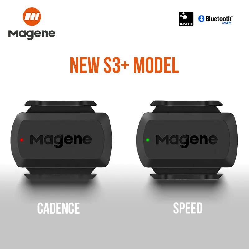 

Magene S3+ Speed/Cadence Sensor ANT+ Bluetooth Computer Speedometer For Strava Garmin iGPSPORT Bryton Bike Computer