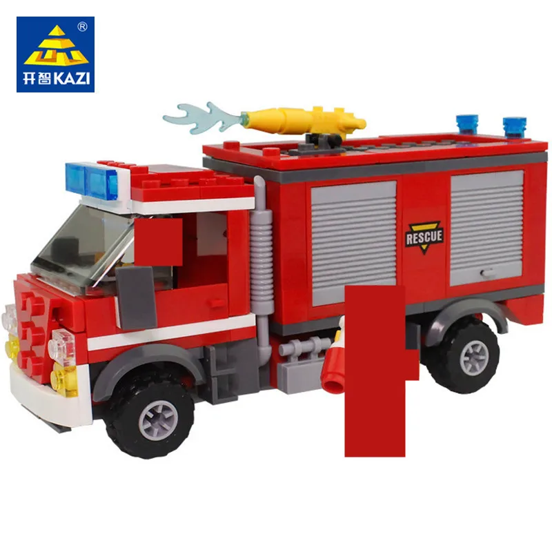 

Kazi 98211 246pcs City Fire-fighting equipment car Blocks Bricks Building Block Sets Educational Toys For Children